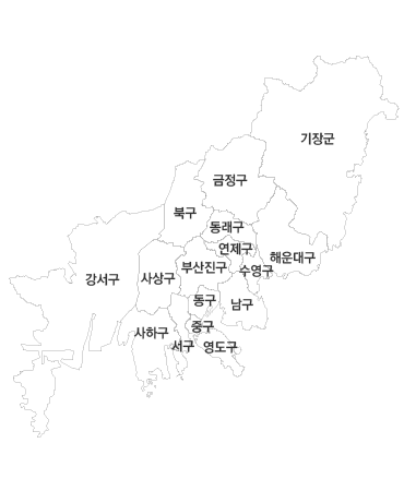 부산광역시 지도